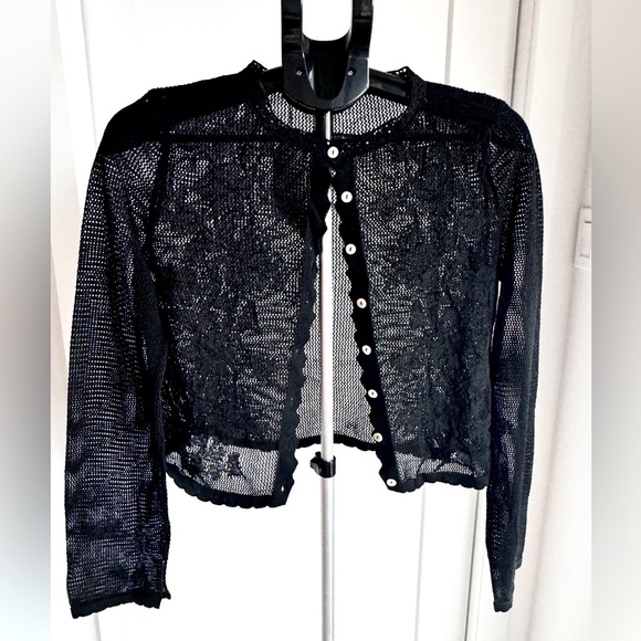 Black Zara knit cardigan - Picture 1 of 5